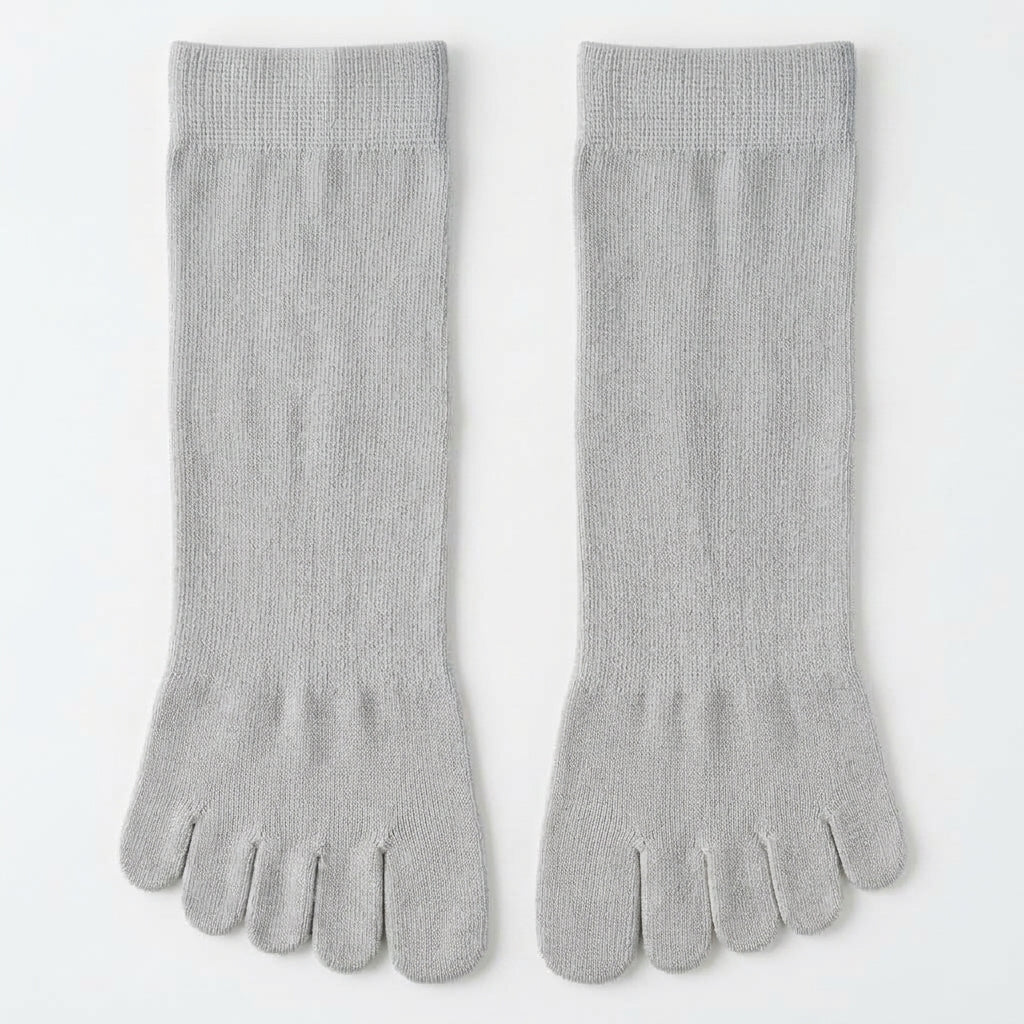 ROMATOKI Anti-Odor Merino 5-Toe Sock in Ash, men's