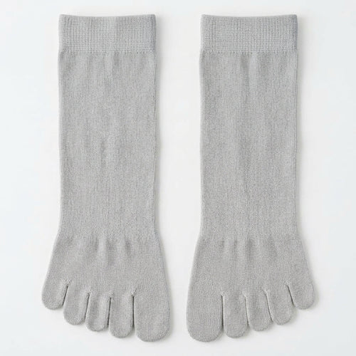 ROMATOKI Anti-Odor Merino 5-Toe Sock in Ash, women's