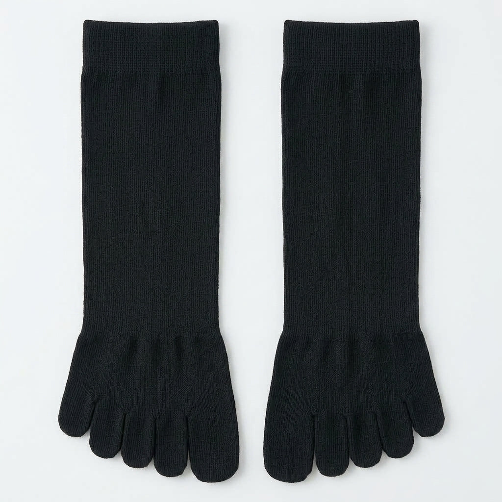 ROMATOKI Anti-Odor Merino 5-Toe Sock in Coal, men's