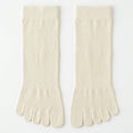 ROMATOKI Anti-Odor Merino 5-Toe Sock in Ivory, men's