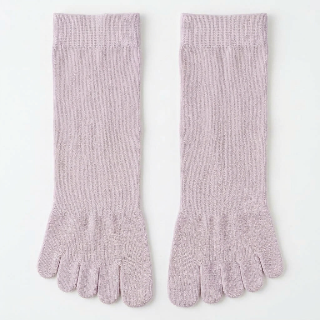 ROMATOKI Anti-Odor Merino 5-Toe Sock in Lilac, women's
