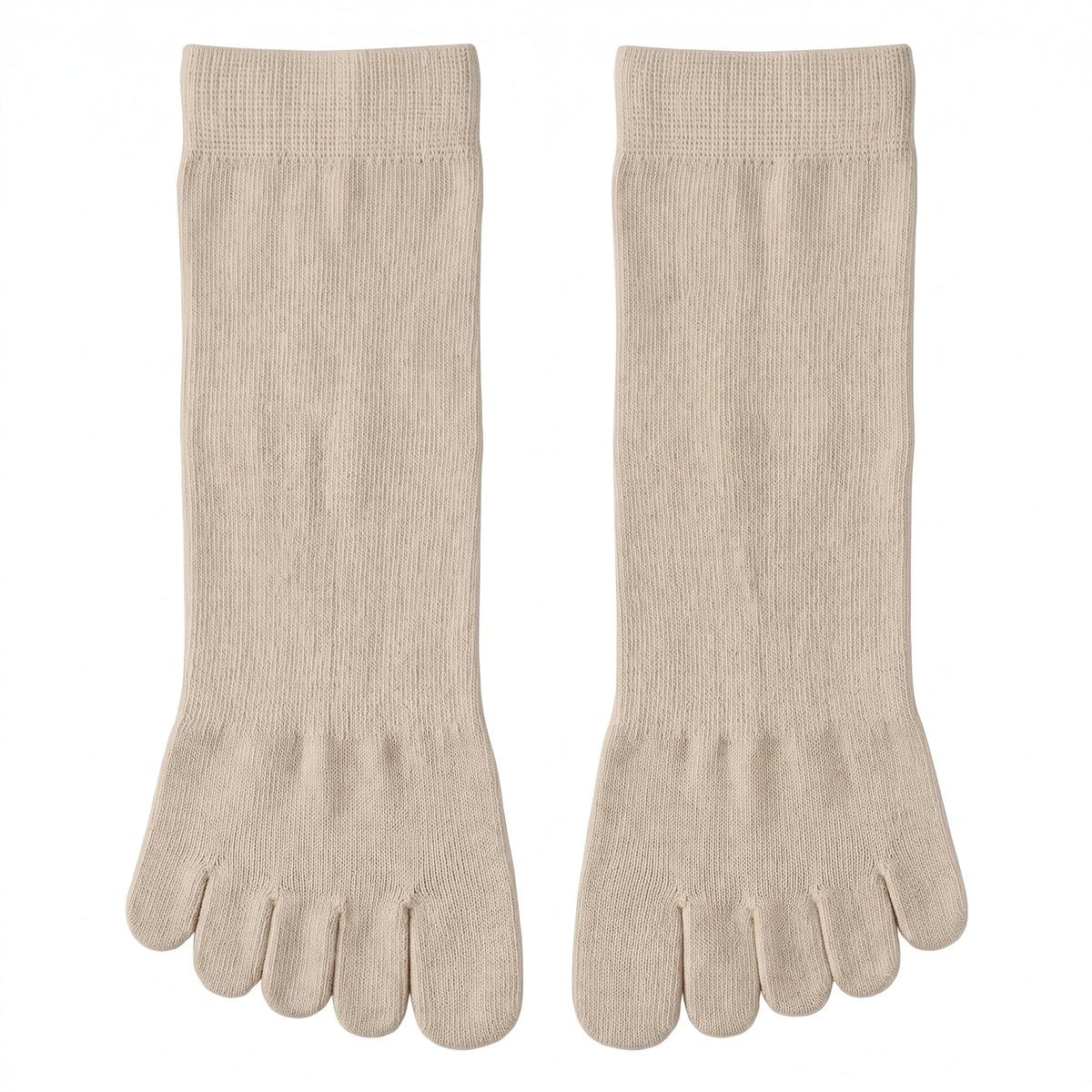 ROMATOKI Anti-Odor Merino 5-Toe Sock in Sand, women's